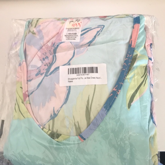 Mint Flutter Short Sleeves Maxi Dress - Picture 2 of 2